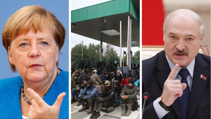 Лукашенко и Меркель договорились о помощи беженцам на границе